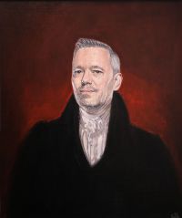 Jacek Sztuka, Portrait of a lawyer, 65x60, oil on canvas, 2021